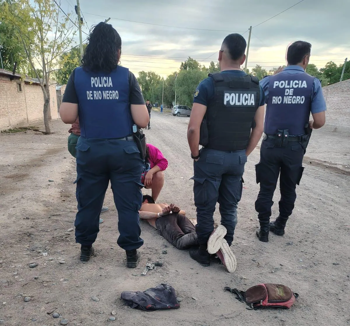 detenido disparos