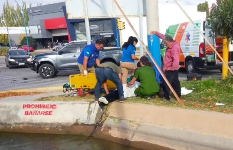 accidente moto canal san juan