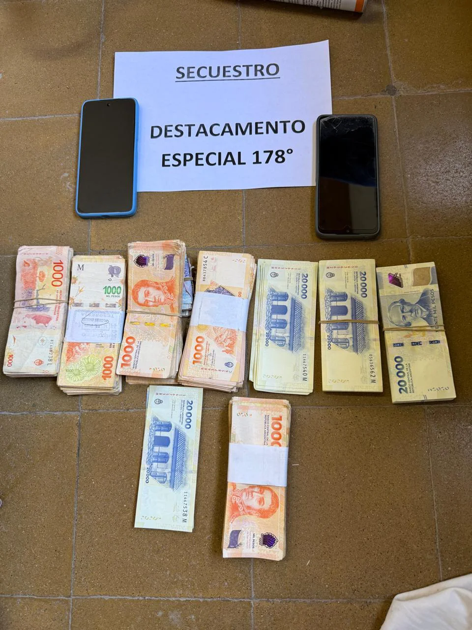 allanamiento - elementos y dinero