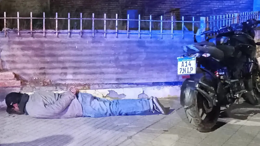 robo moto masculino detenido
