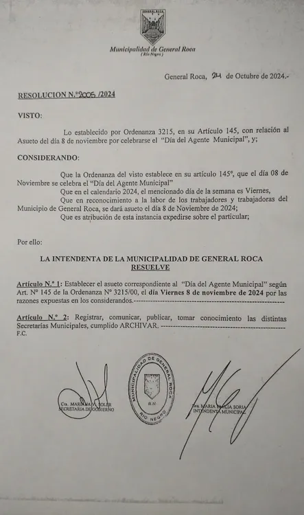 muni asueto