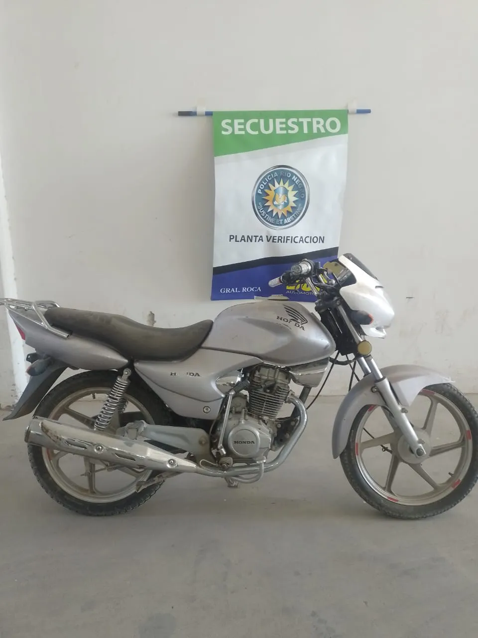 moto secuestrada