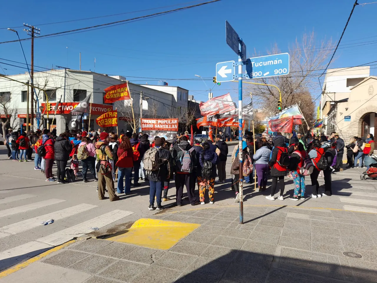 manifestación centro roca