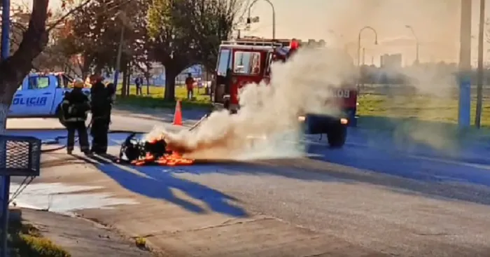 incendio moto