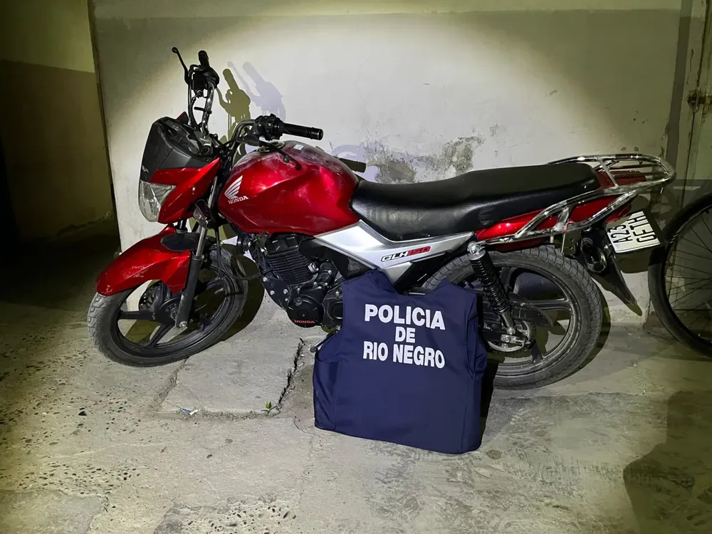 moto robada en Roca