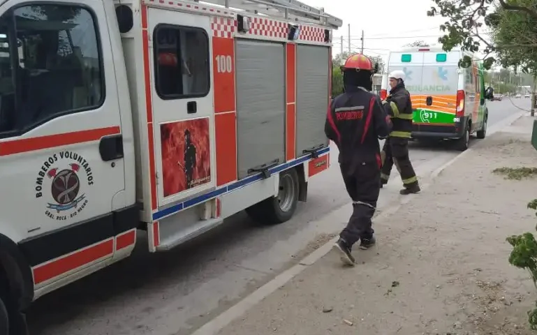 bomberos y ambulancia