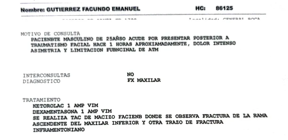 agresión jugador Depo médico
