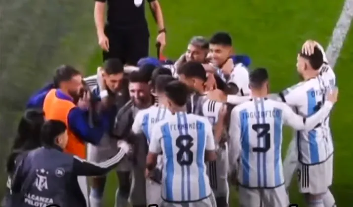 festejo Messi