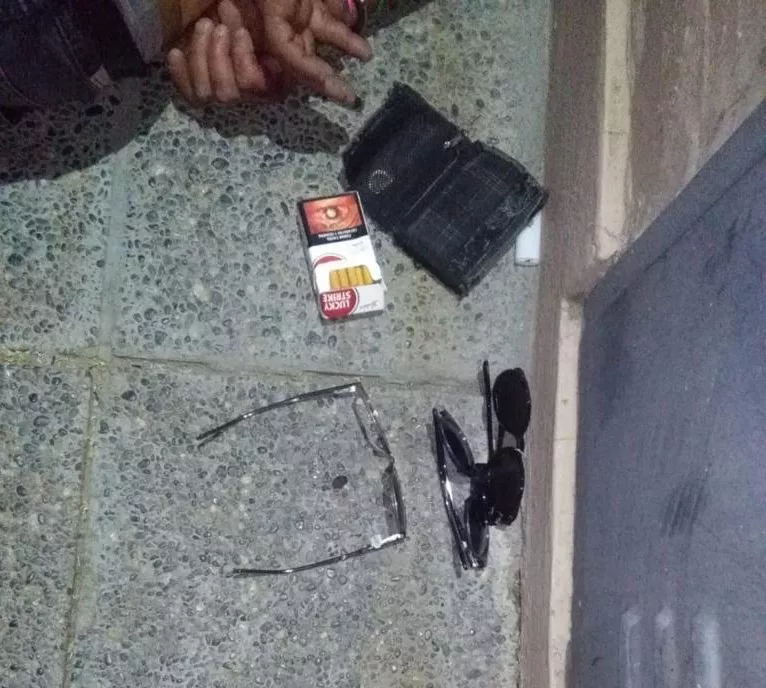 robo óptica detenido