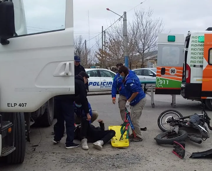 choque camión moto3
