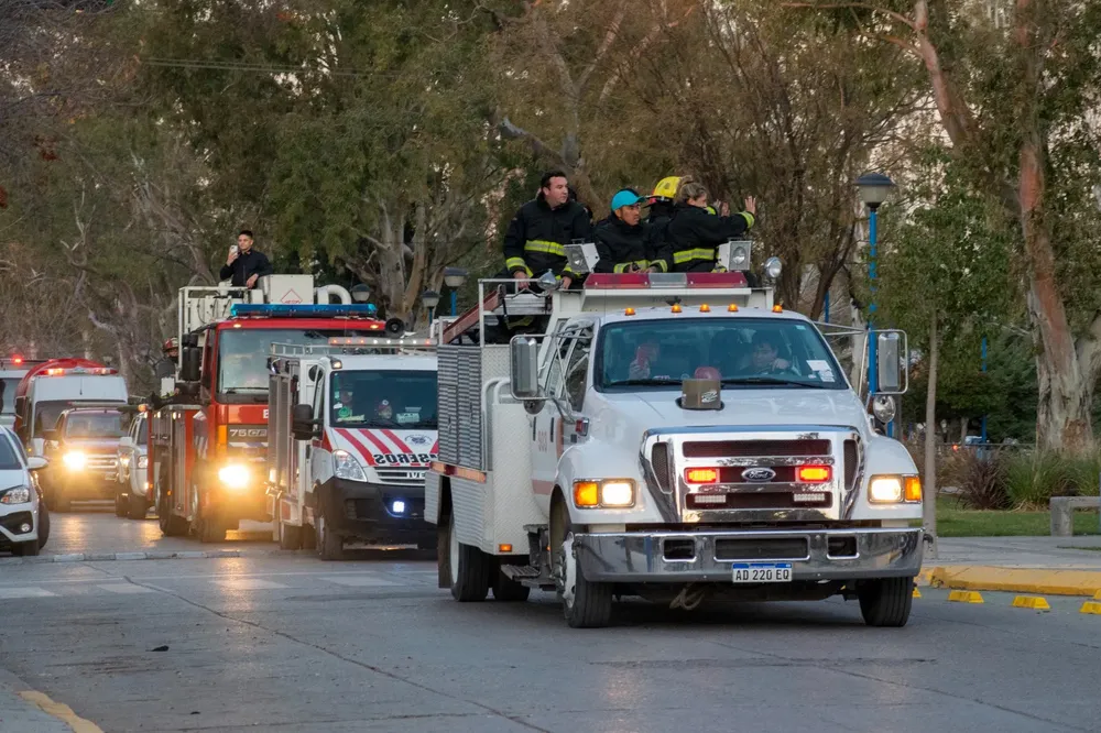 bomberos caravana